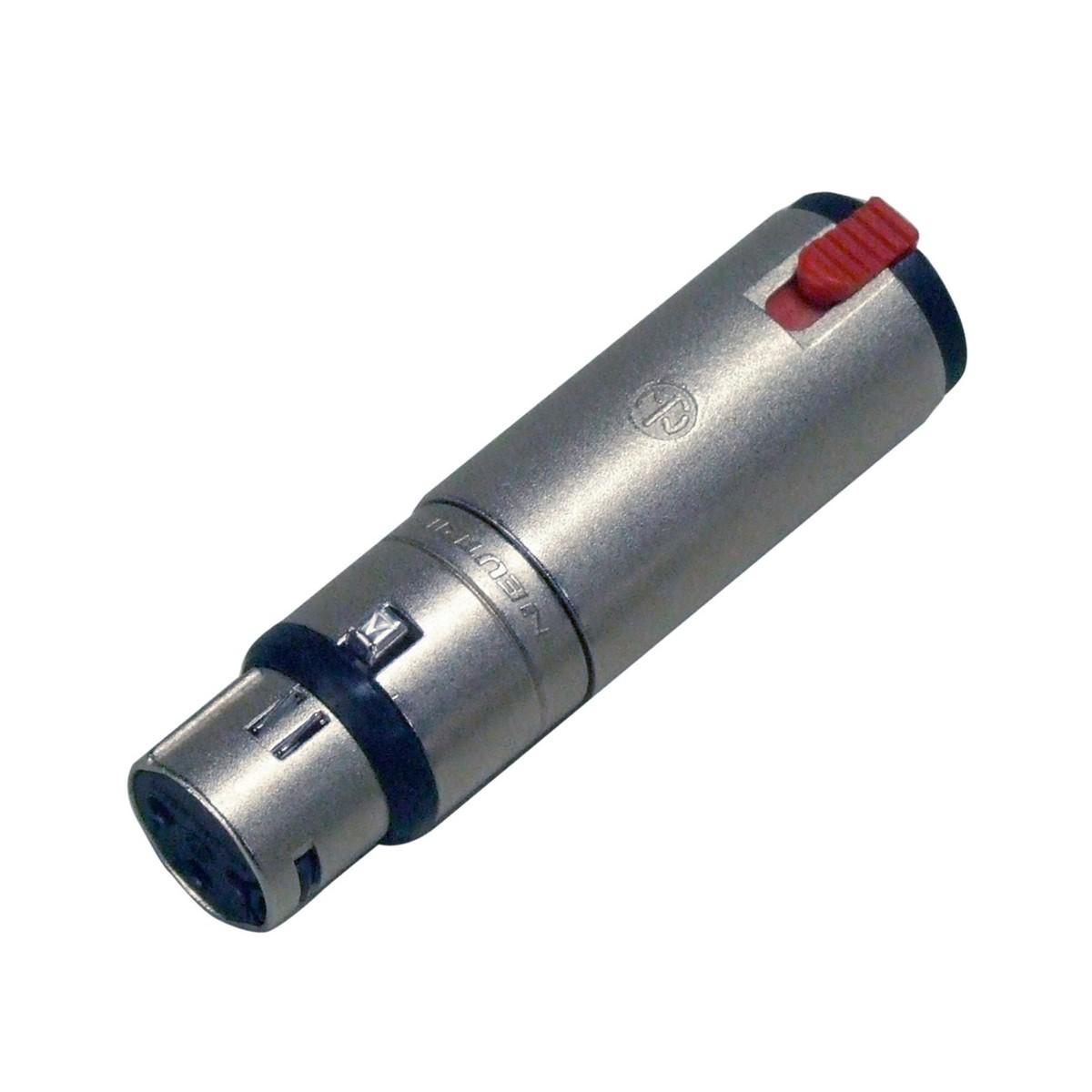 Neutrik - Adaptador XLR Hembra 3 Pines a Jack Estéreo 1/4" Mod.NA3FJ_358