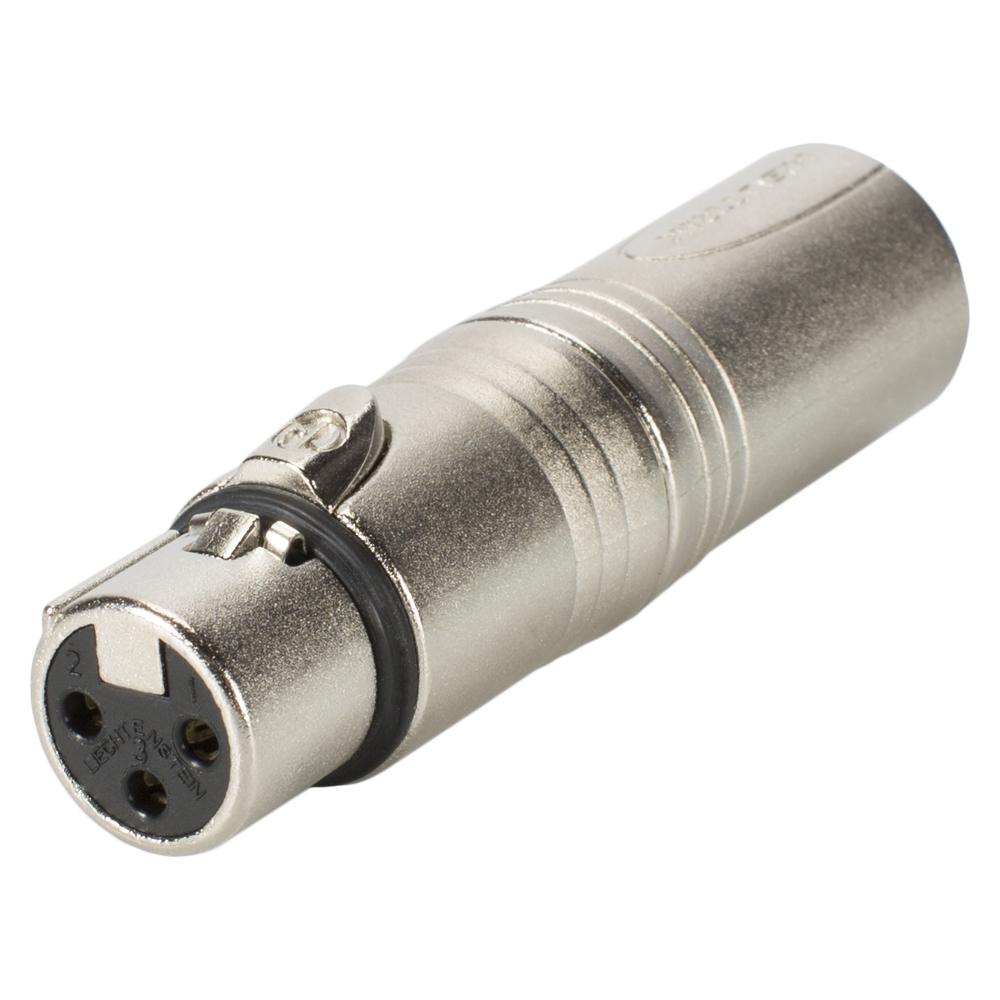 Neutrik - Adaptador XLR Hembra de 3 Pines a XLR Macho de 3 Pines Mod.NA3FM_361