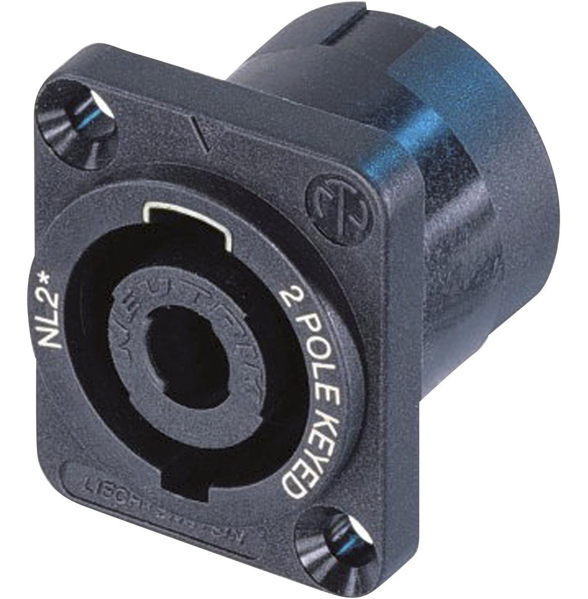 Neutrik - Conector Speakon 2 Polos Macho Para Chasis Mod.NL2MP_443