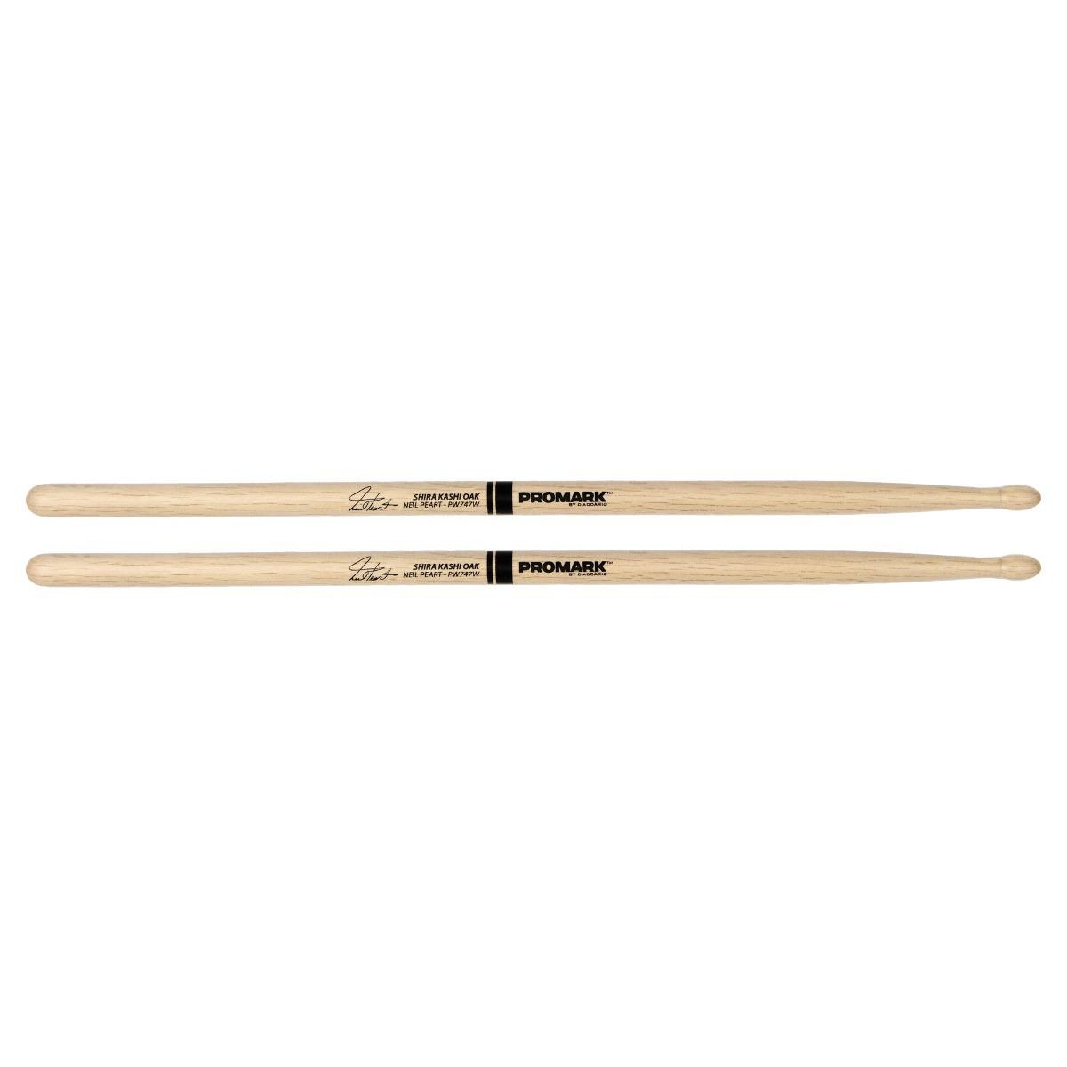 Promark - Baquetas Neil Peart de Roble, Punta :Madera Mod.PW747W_52