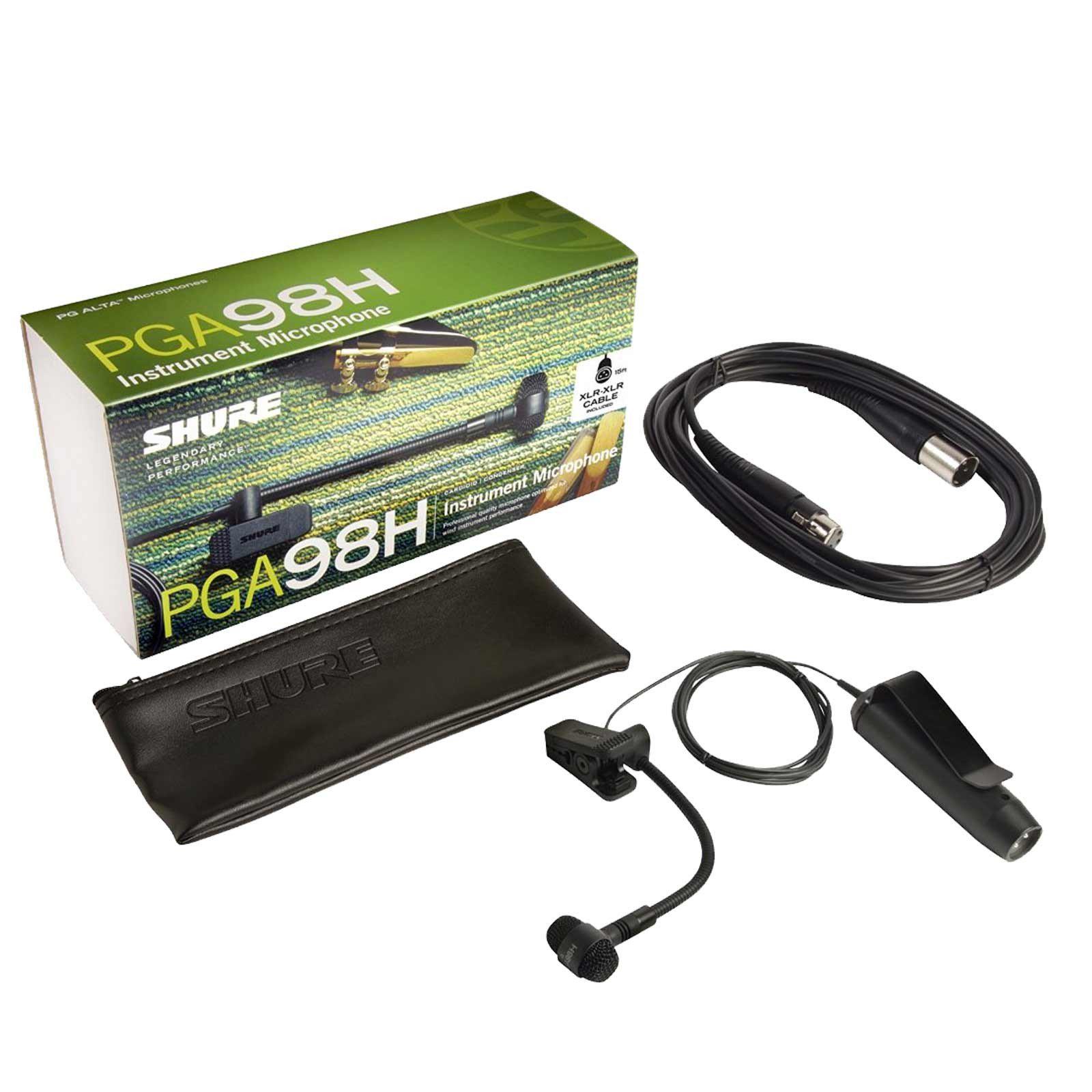 Shure - Micrófono Cuello de Ganso con Clip para Instrumento de Viento Mod.PGA98H-XLR_4