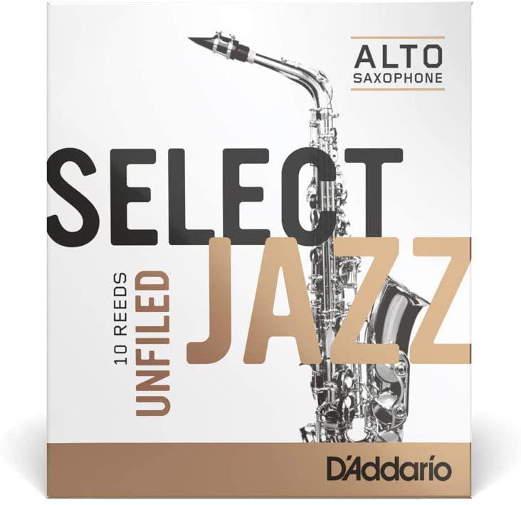D'Addario - Cañas Select Jazz Unfiled para Sax Alto, 10 Piezas Medidas: Varios Mod.RRS10ASX___3