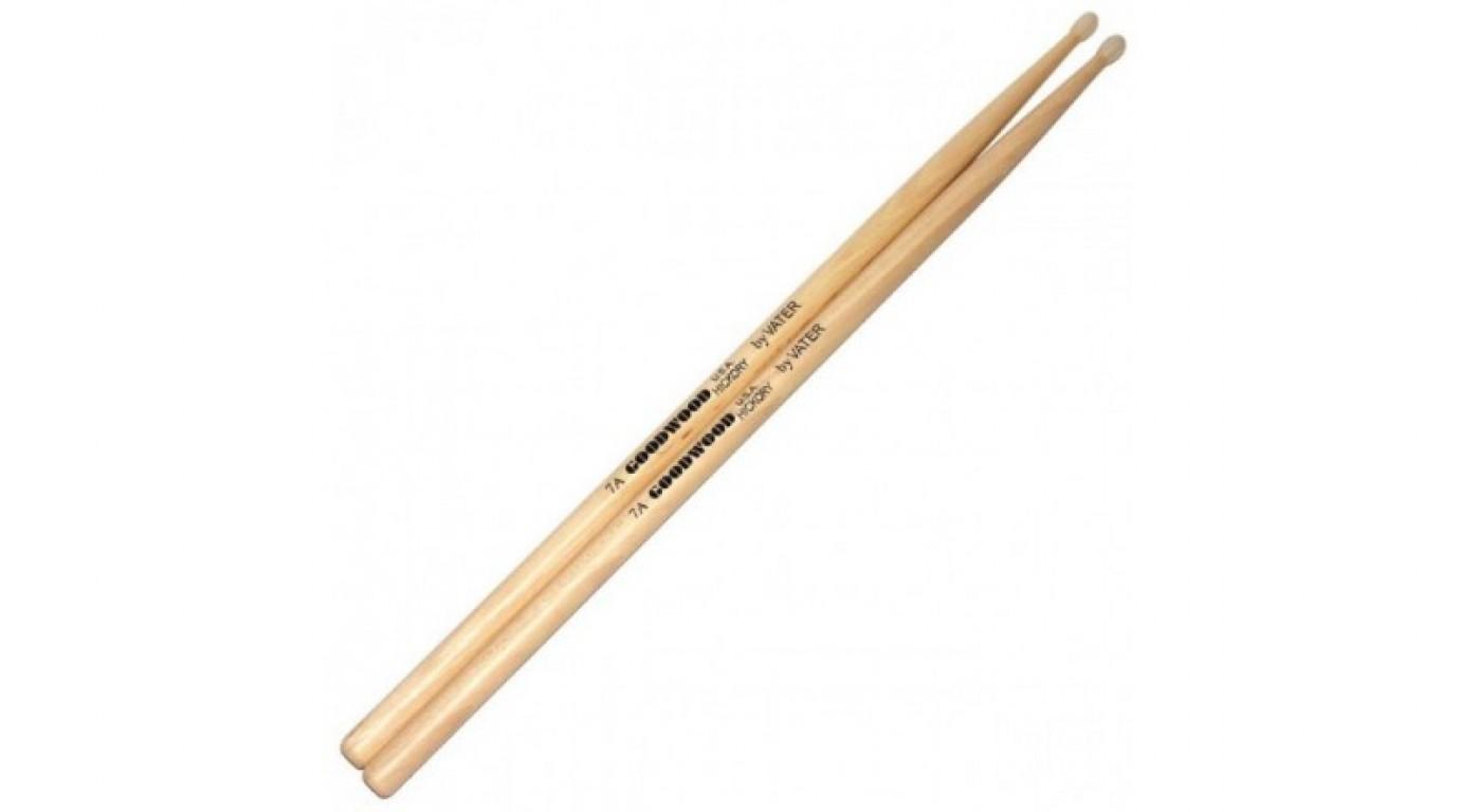 Vater - Baquetas Goodwood Rock Hickory 7A, Punta: Nylon Mod.GW7AN_2