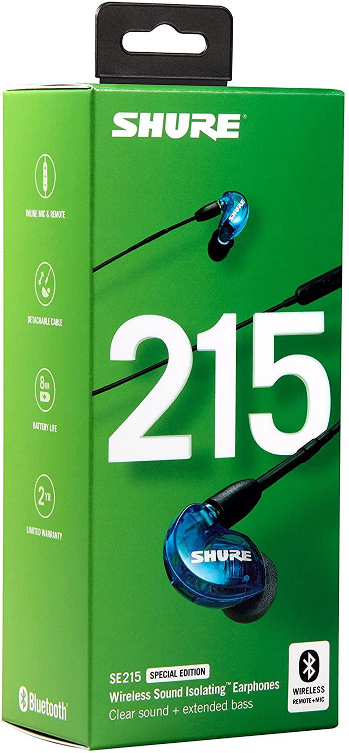 Shure - Audífonos In-Ears Bluetooth Aislantes de Sonido, Color: Azúl Mod.SE215SPE-B-BT1_14