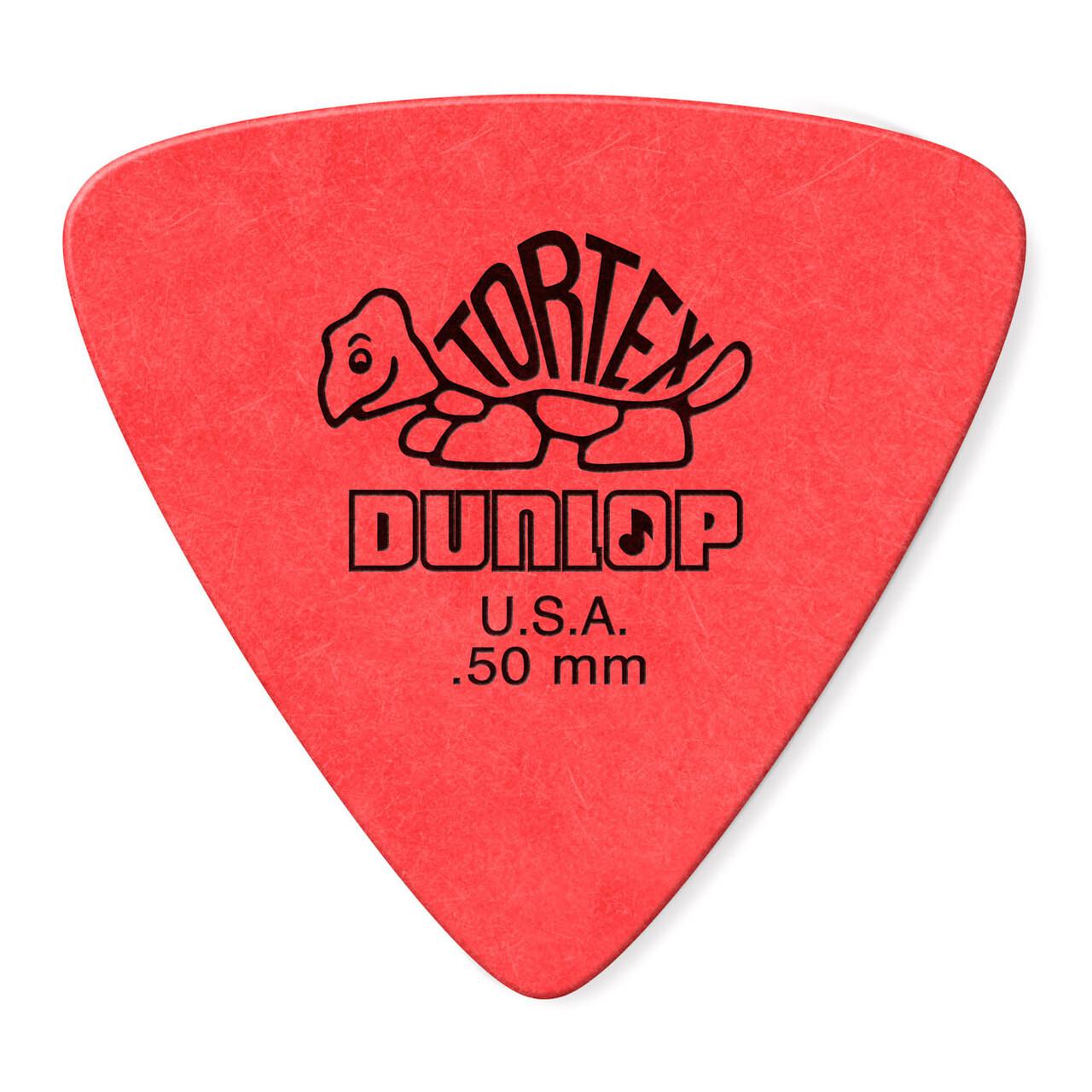 Dunlop - 36 Plumillas Tortex Triángulo, Calibre: .50 Color: Rojo Mod.431B.50_37