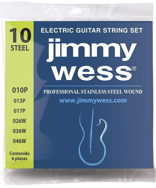 Jimmy Wess - Encordado para Guitarra Electrica Acero 10-46 Mod.WA1010