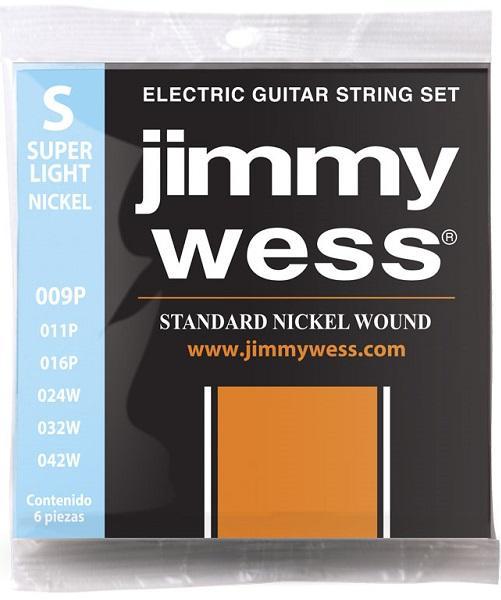 Jimmy Wess - Encordado para Guitarra Eléctrica, Slight Niquel 09 Mod.1409N