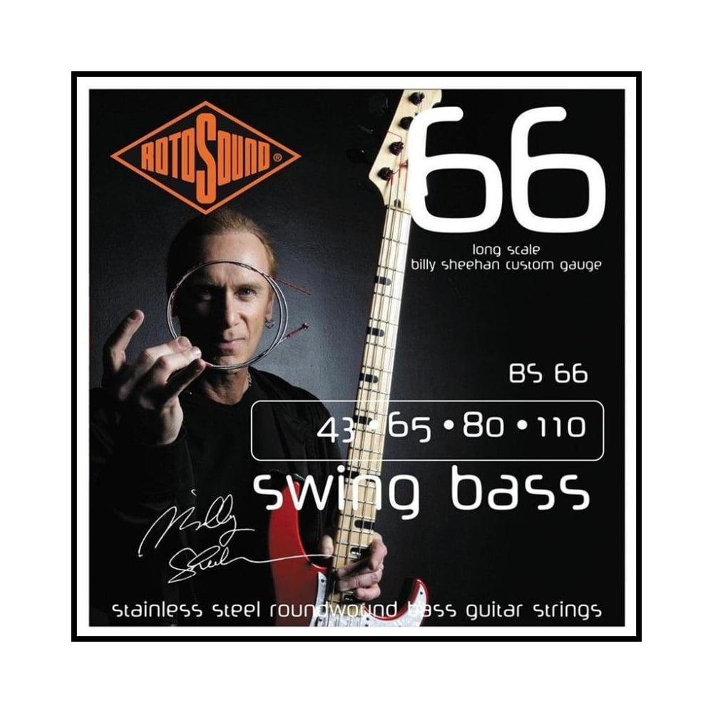Rotosound - Encordadura Acero Inox Billy Sheehan 43-110 para Bajo Electrico Mod.BS66