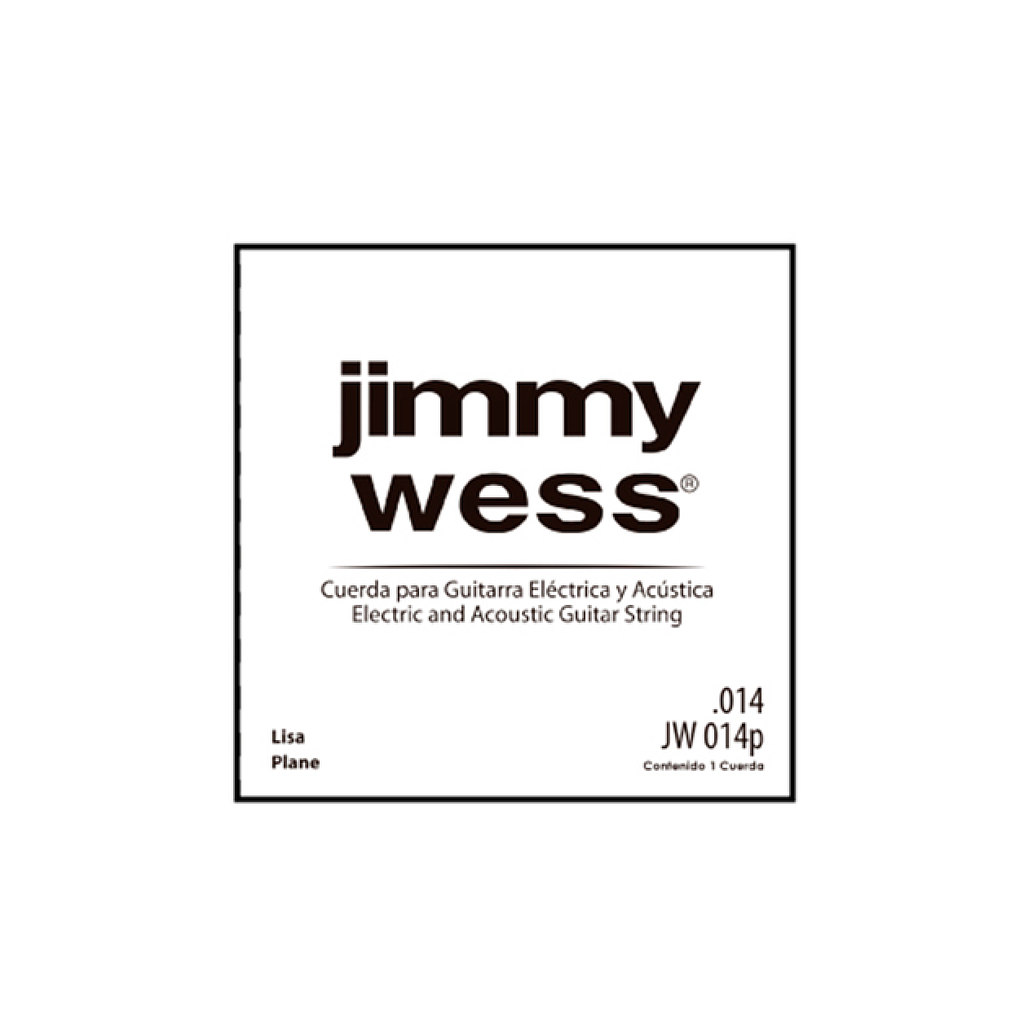 Jimmy Wess - 12 Cuerdas 2A para Guitarra Acústica ó Eléctrica, Material: Acero Calibre: .014 Mod.JW-014P(12)