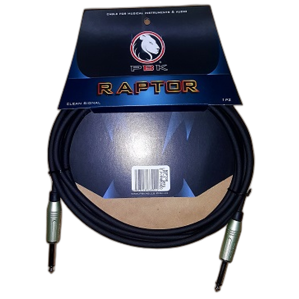 PBK - Cable de Audio Raptor Plug 1/4 a Plug 1/4 Mod.LPP-_