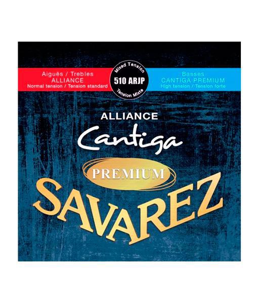 Savarez - Encordado Alliance Cantiga Premium para Guitarra Clásica, Tensión: Mixta Mod.510ARJP