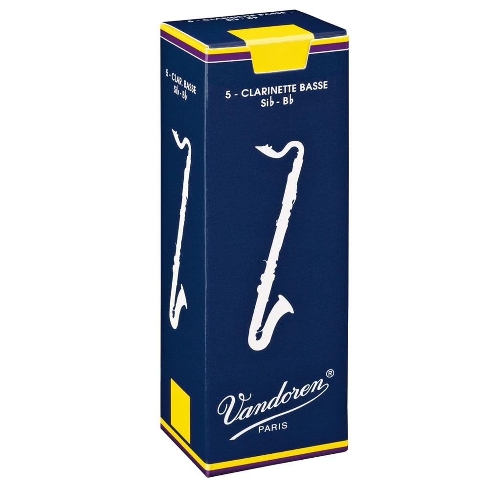 Vandoren - 5 Cañas para Clarinete Bajo Mod.CR12__