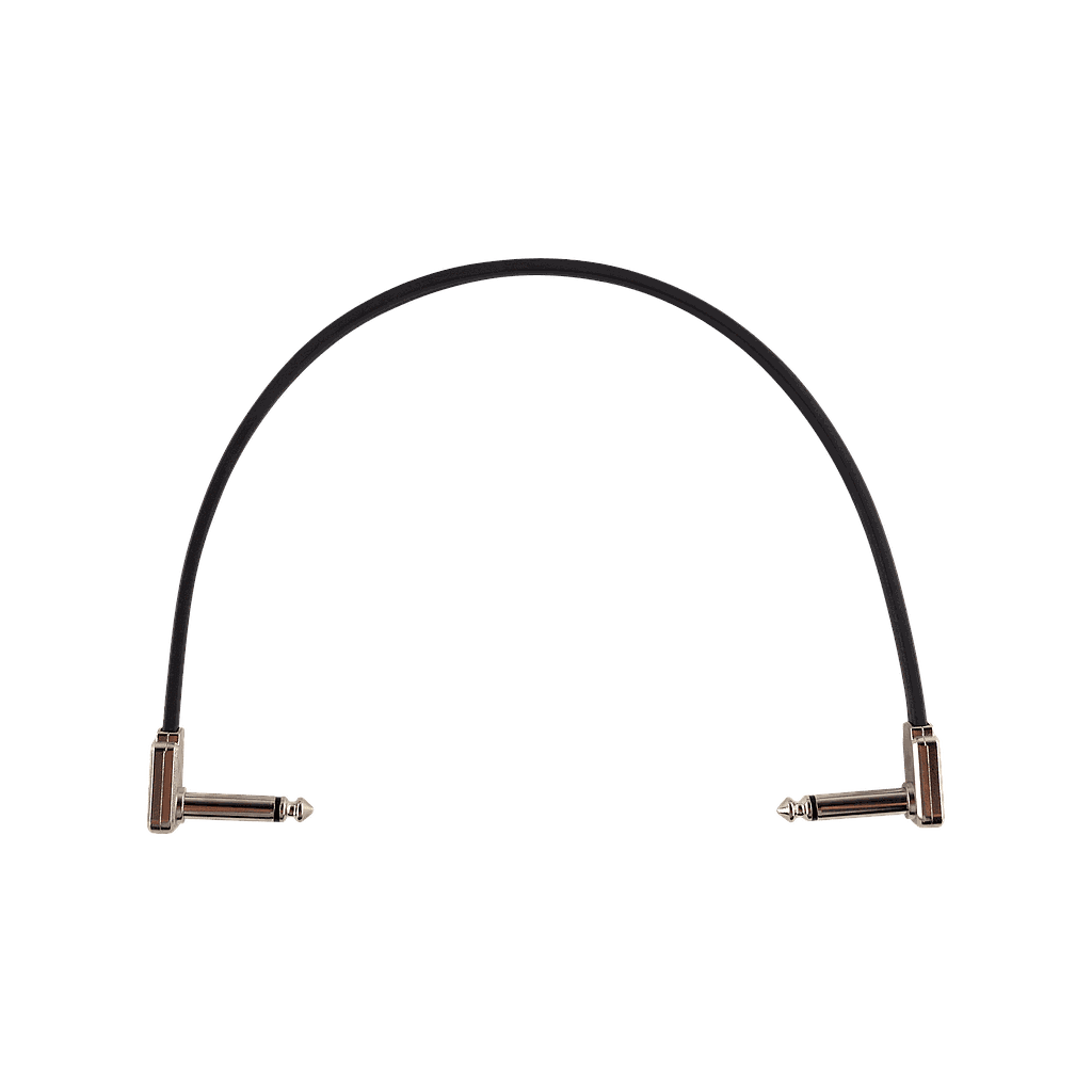 Ernie Ball - Cable de Audio 30.48 cm, Negro Angulado/Angulado Mod.6227