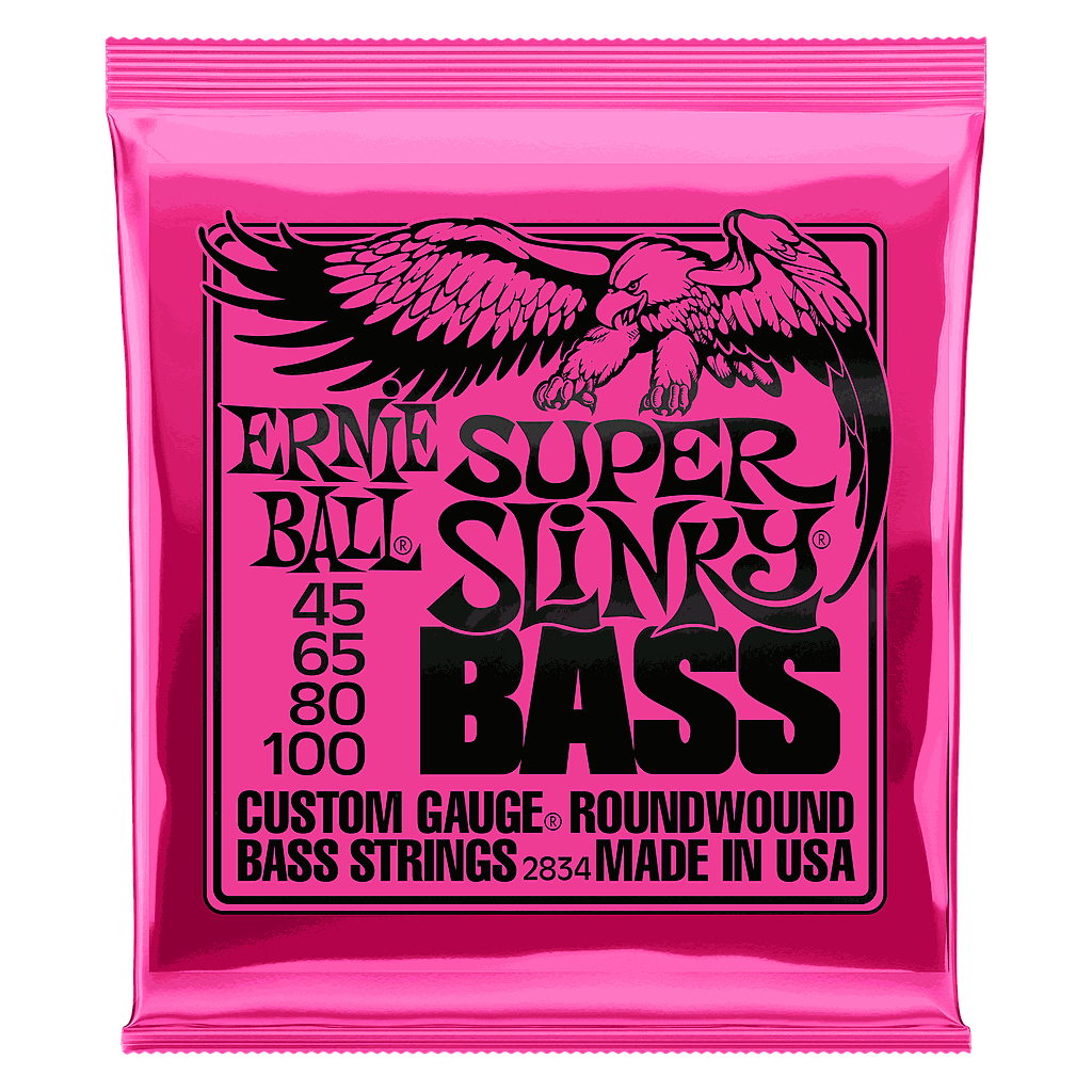 Ernie Ball - Encordado para Bajo Eléctrico Super Slinky 45-100 Mod.2834