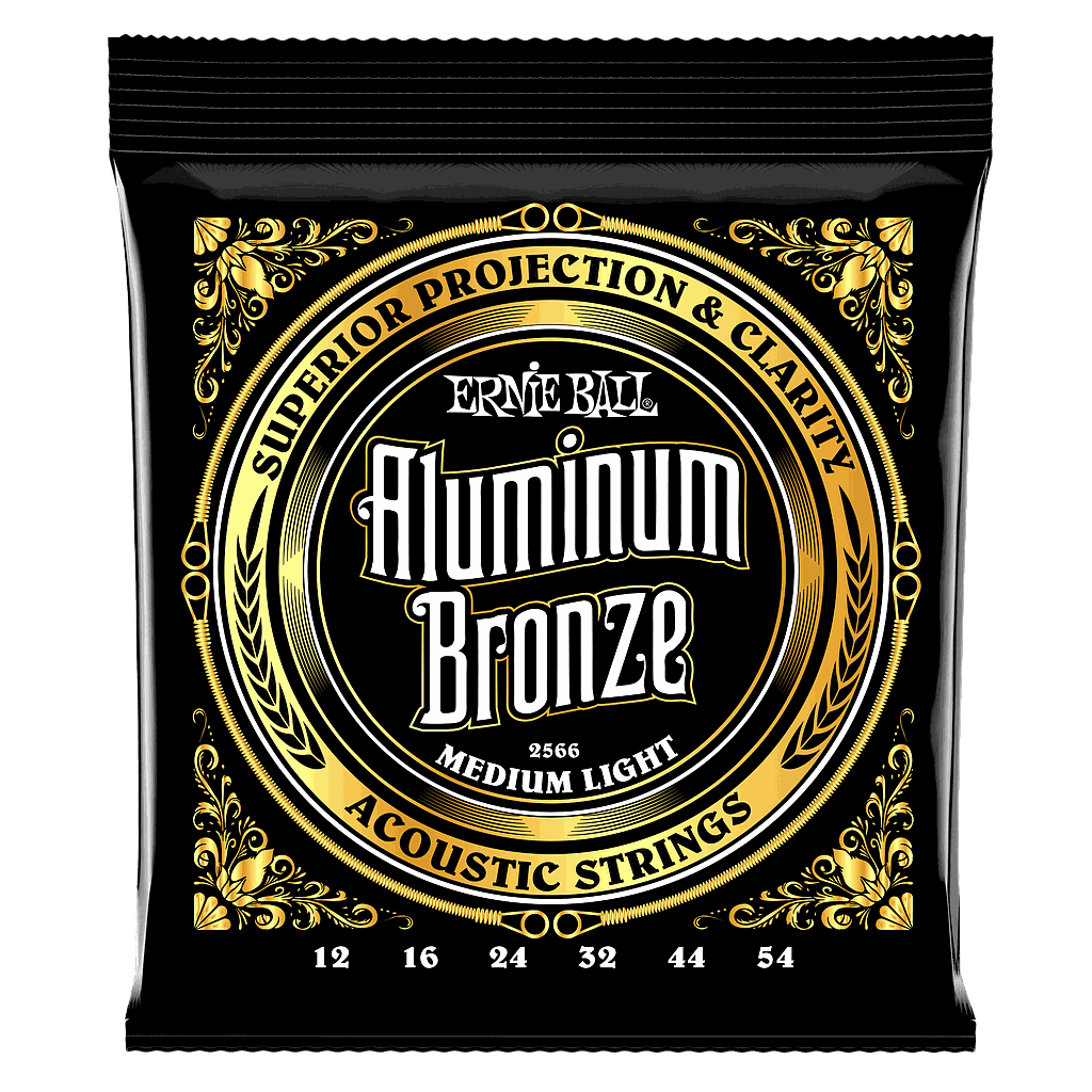 Ernie Ball - Encordado para Guitarra Acústica, Aluminum Bronze Medium Light Mod.2566