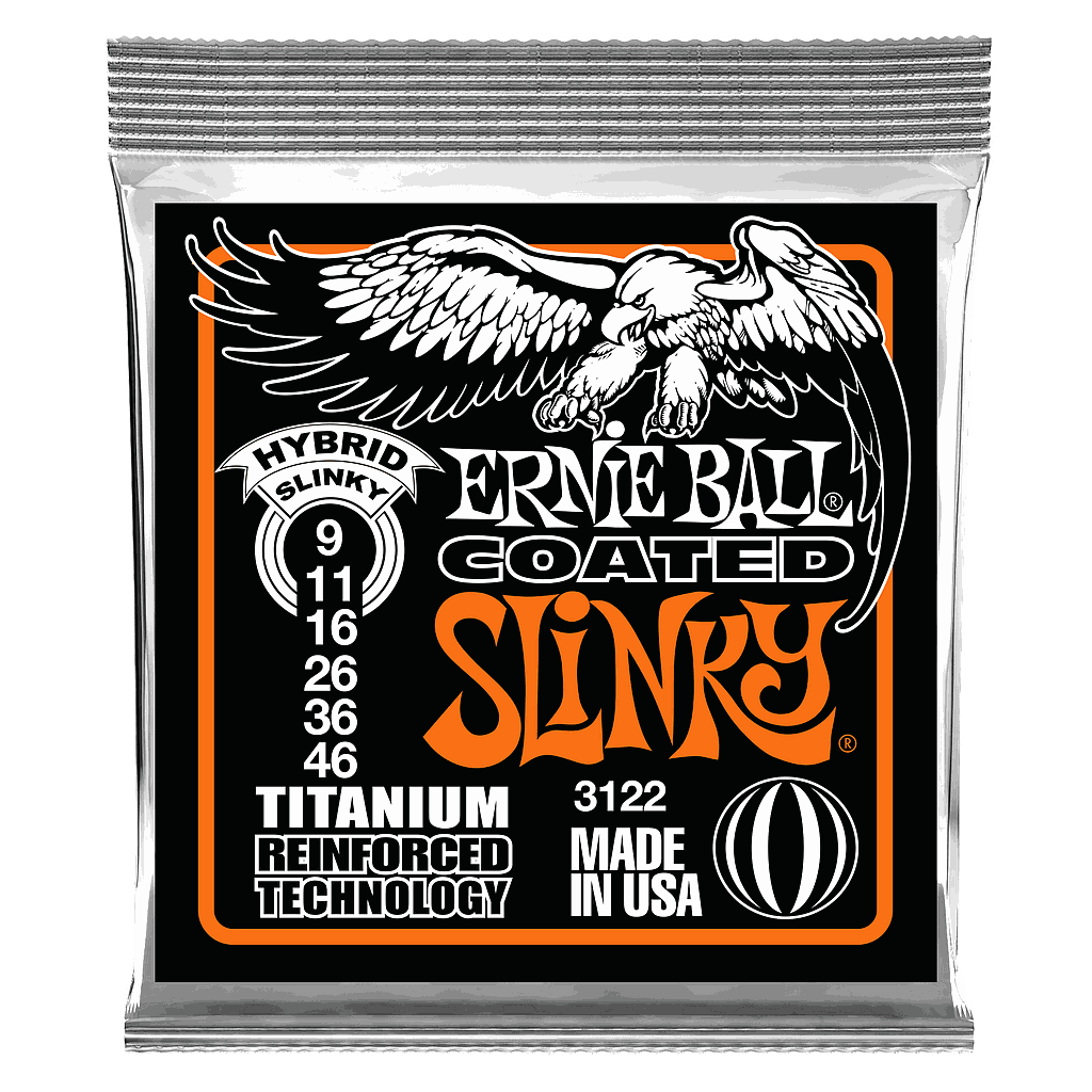 Ernie Ball - Encordado para Guitarra Electrica Hybrid Slinky Coated Mod.3122