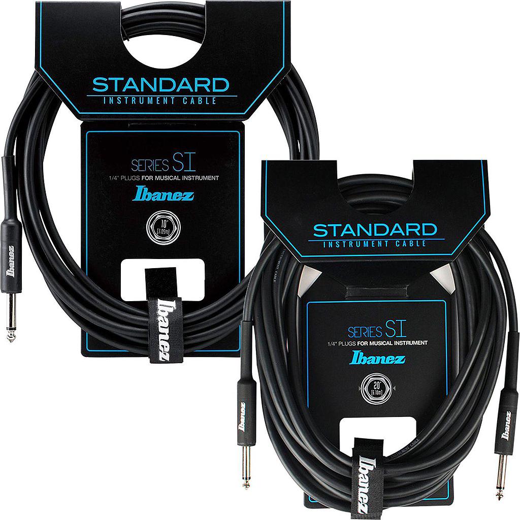 Ibañez - Cable para Instrumento SI, Negro Recto/Recto Mod.SI__