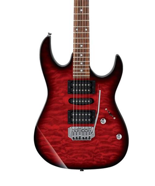 Ibañez - Guitarra Eléctrica RX Zurda, Color Roja Transparente Mod.GRX70QAL-TRB
