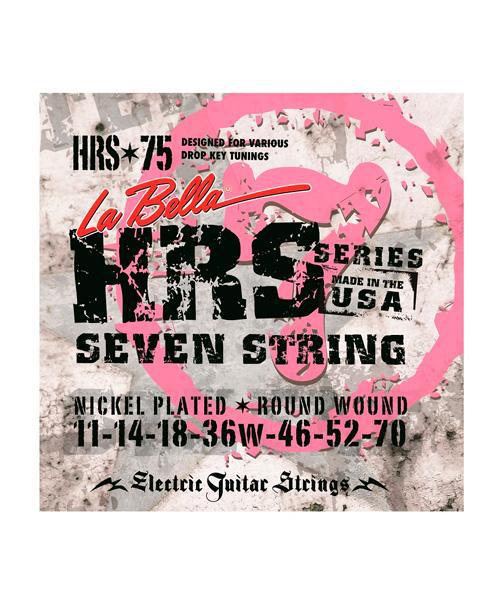 La Bella - Encordado HRS para Guitarra Eléctrica de 7 Cuerdas, 11-70 Mod.HRS-75