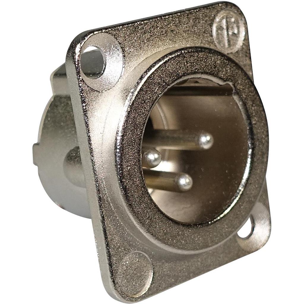 Neutrik - Conector XLR Macho de 3 Polos Serie D-LX Mod.NC3MD-LX