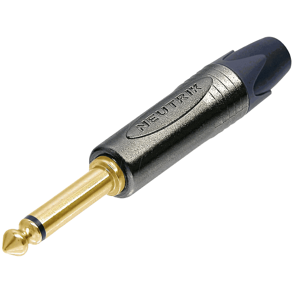 Neutrik - Plug Mono 1/4" Contactos en Oro Mod.NP2X-B