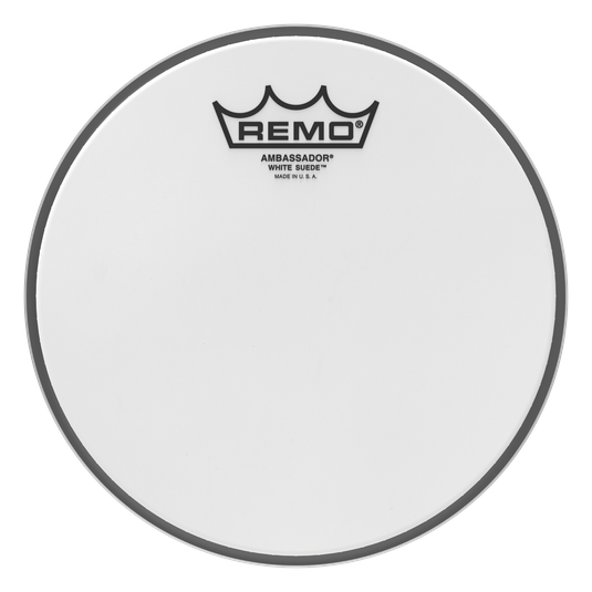 Remo - Parche White Suede Ambassador Mod.BA-08__-WS