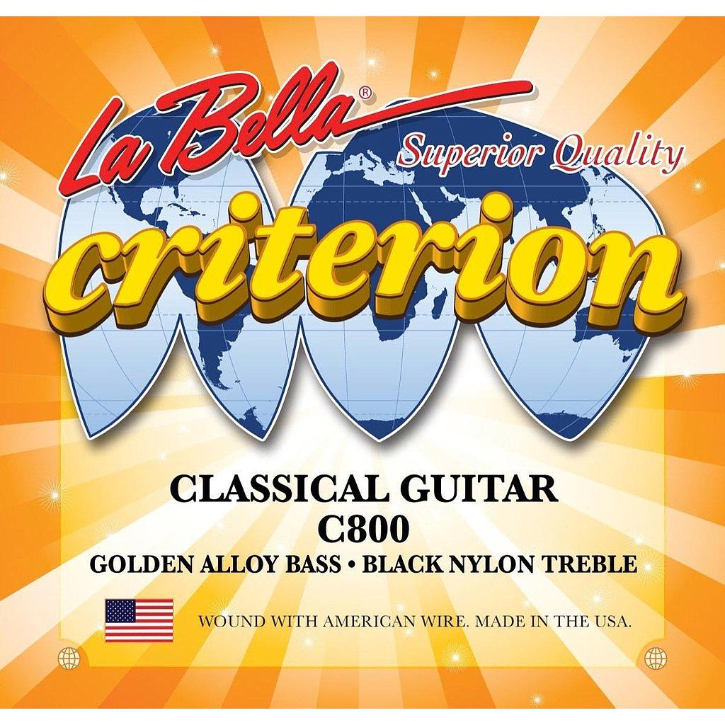 La Bella - Encordado para Guitarra Clásica Criterion, Nylon NG Mod.C800