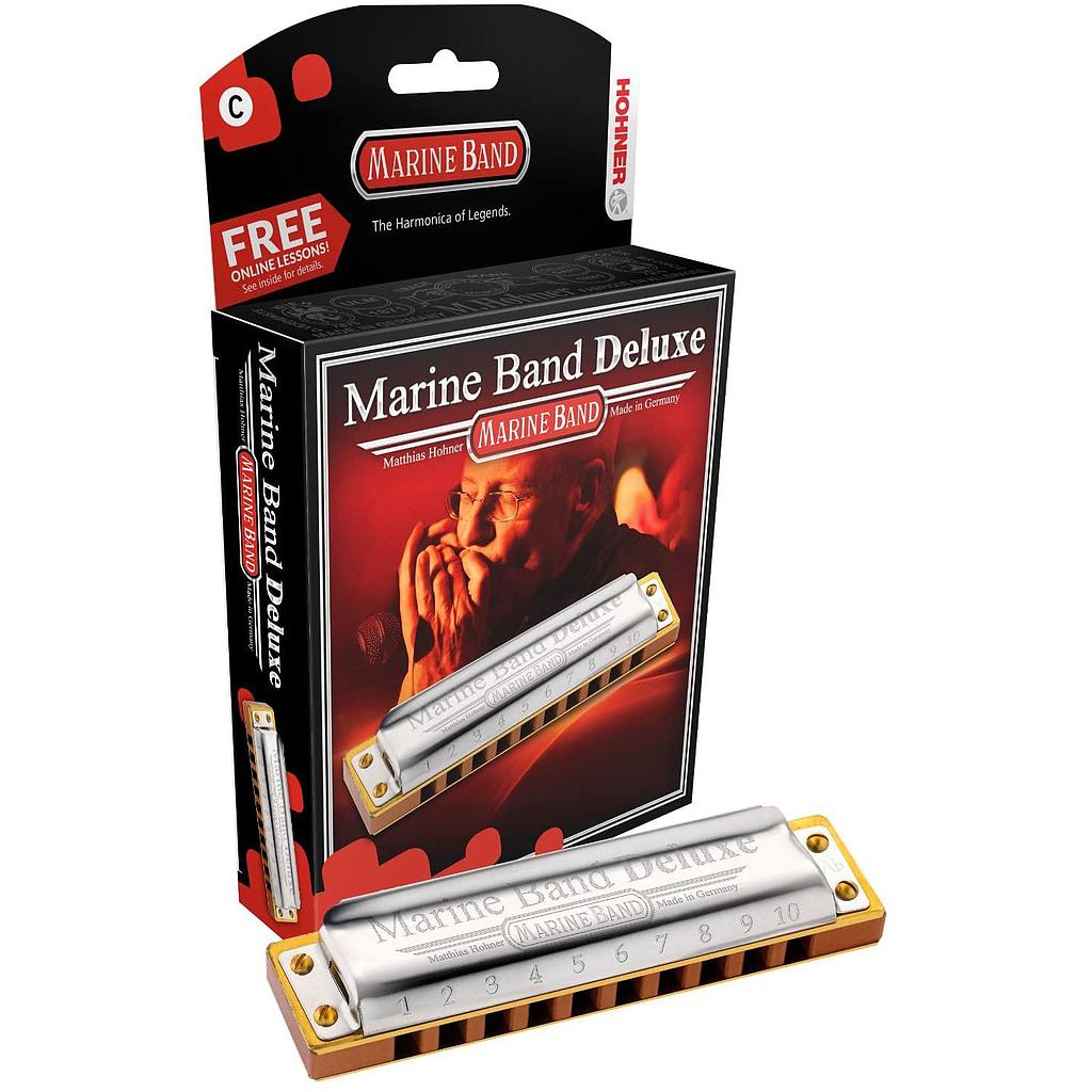 Hohner - Armónica Marine Band Deluxe en Re Mayor Mod.M200503X