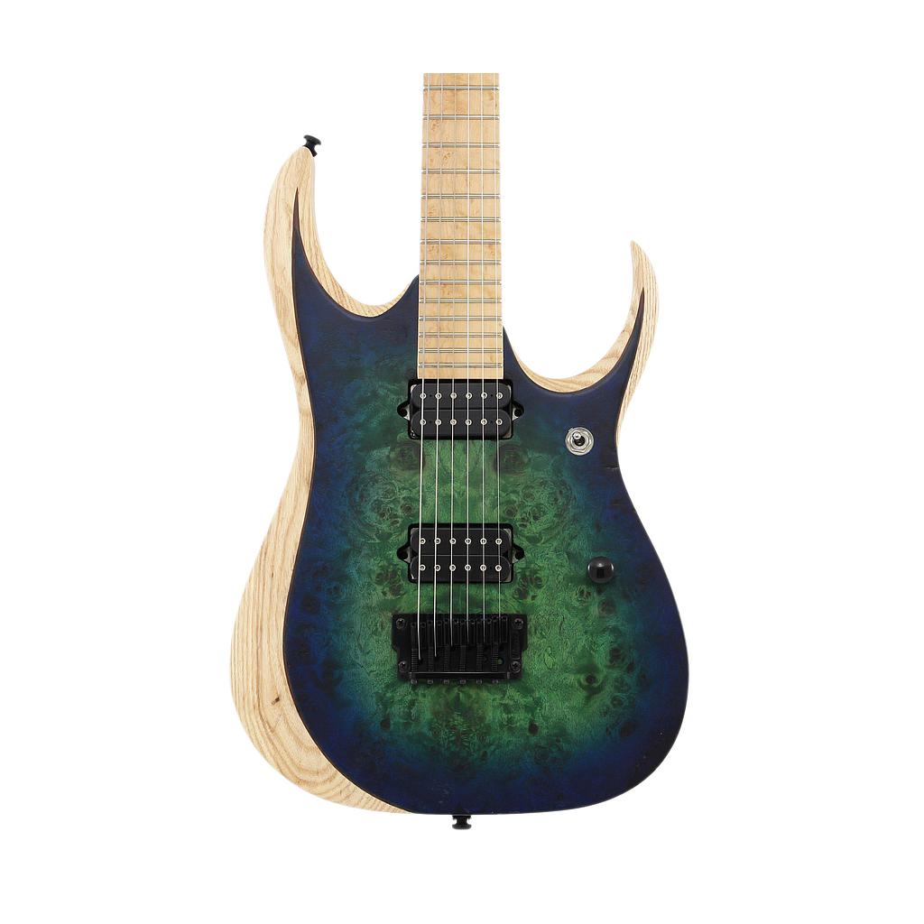 Ibañez - Guitarra Eléctrica RGD Iron Label, Color: Verde Sombreado Mod.RGDIX6MPB-SBB