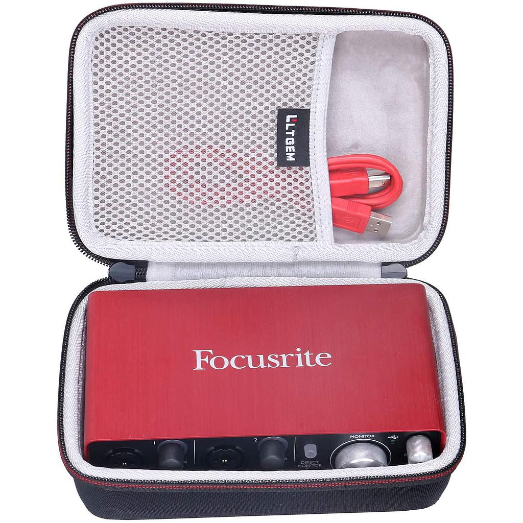 LTGEM - Estuche Para Interfaz Focusrite Scarlett Solo y 2i2 Mod.CS326