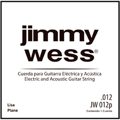 Jimmy Wess - 12 Cuerdas 2A para Guitarra Acústica ó Eléctrica, Material: Acero Calibre: .012 Mod.JW-012P(12)_2