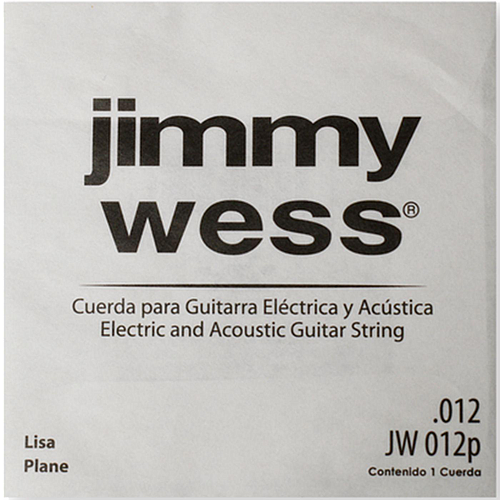 Jimmy Wess - 12 Cuerdas 2A para Guitarra Acústica ó Eléctrica, Material: Acero Calibre: .012 Mod.JW-012P(12)_3