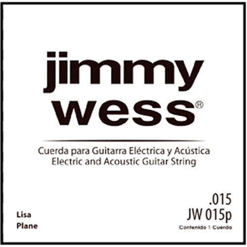 Jimmy Wess - 12 Cuerdas 2A para Guitarra Acústica ó Eléctrica, Material: Acero Calibre: .015 Mod.JW-015P(12)_4