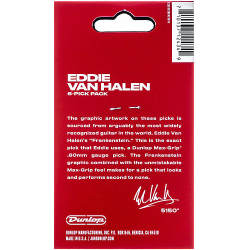 Dunlop - 6 Plumillas Van Halen, Frankestein Mod.EVHP02_18