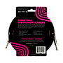 Ernie Ball - Cable de Audio Recto/Recto, Tamaño: 5.486 Mts., Color: Rojo/Negro Mod.6396_22