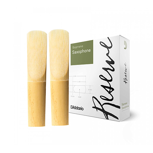 D'Addario - 10 Cañas Reserve para Saxofón Soprano, Medida: 3 1/2 Mod.DIR1035_16