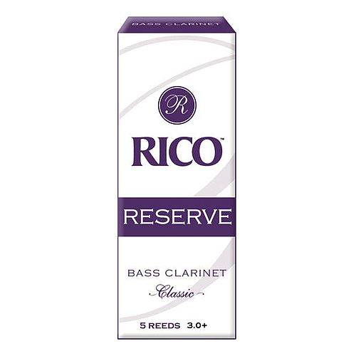 D'Addario - 5 Cañas Reserve Classic para Clarinete Bajo, Medida: 3+ Mod.RER05305(5)_55
