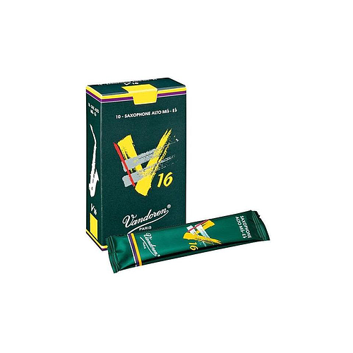 Vandoren - 10 Cañas V16 para Saxofón Alto, Medida: 2 1/2 Mod.SR7025_57