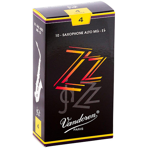 Vandoren - 10 Cañas ZZ para Saxofón Alto, Medida: 4 Mod.SR414_63