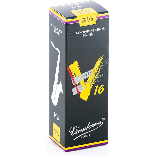 Vandoren - 5 Cañas V16 para Saxofón Tenor, Medida: 3 1/2 Mod.SR7235_73