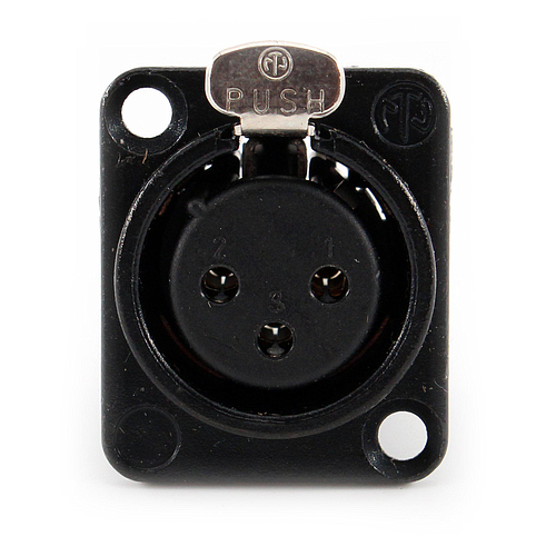 Neutrik - Conector XLR Hembra de 3 Polos Serie D Contactos en Oro Mod.NC3FD-L-B-1_15