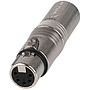 Neutrik - Adaptador XLR 3 Polos Macho a XLR 5 Polos Hembra Mod.NA3M5F_19
