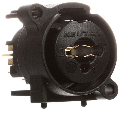 Neutrik - Combo XLR Hembra con Jack 1/4" para PBC, Montaje Vertical Mod.NCJ6FA-V_16