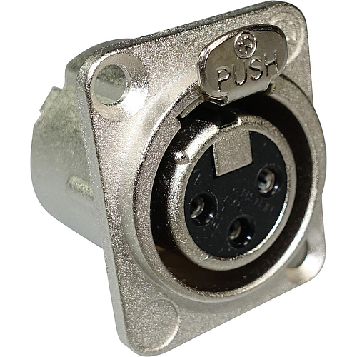 Neutrik - Conector XLR Hembra de 3 Polos Serie D-LX Mod.NC3FD-LX_42