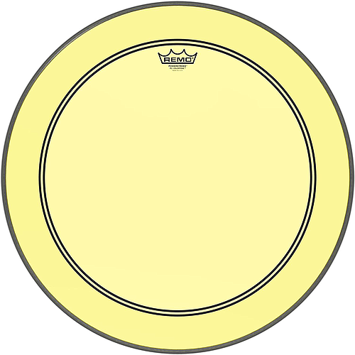 Remo - Parche Colortone Powerstroke P3, Tamaño: 22" Color: Amarillo Mod.P3-1322-CT-YE_195