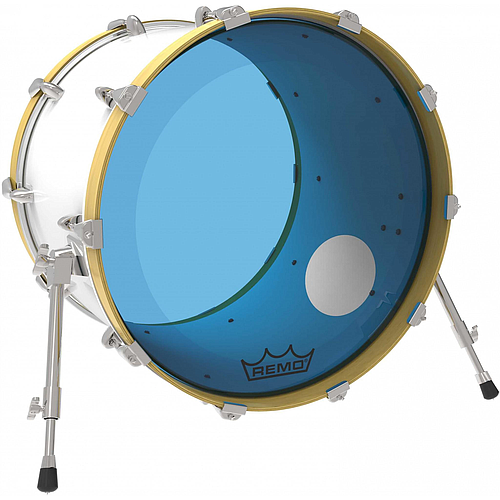 Remo - Parche Colortone Powerstroke P3, Tamaño: 22" con Perf. 5" Color: Azul Mod.P3-1322-CT-BUOH_199