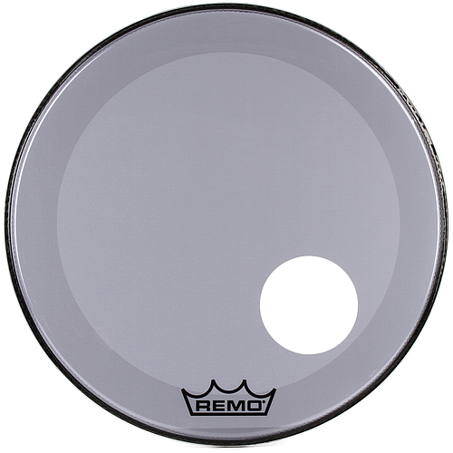 Remo - Parche Colortone Powerstroke P3, Tamaño: 22" con Perf. 5" Color: Gris Mod.P3-1322-CT-SMOH_210