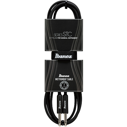 Ibañez - Cable para Instrumento STC 3.05 m. Liso, Color Negro Mod.STC10_84