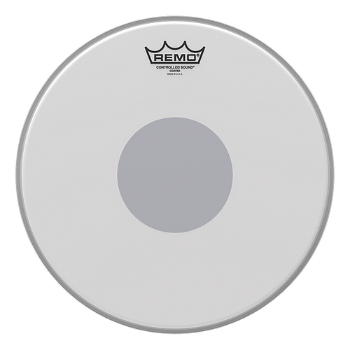 Remo - Parche Controlled Sound Coated, Tamaño: 13" Centro Negro Mod.CS-0113-10_13