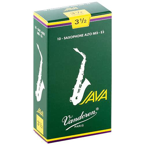 Vandoren - Cañas JAVA para Sax Alto, 10 Piezas Medida: 3 1/2 Mod.SR2635_12